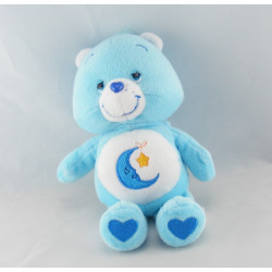 Peluche Bisounours bleu Grosdodo lune étoile CARE BEARS 22 cm