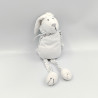 Doudou lapin blanc étoiles BOUT'CHOU BOUTCHOU