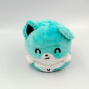 Doudou peluche chat bleu deux visages TEETURTLE UKCA