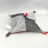 Doudou plat carré Minnie rouge gris noir Hello Star DISNEY BABY