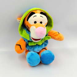 Peluche Tigrou en pyjama peignoir bleu vert DISNEY NICOTOY