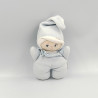 DOUDOU POUPÉE BÉBÉ BLEU RAYÉ BABI COROLLE