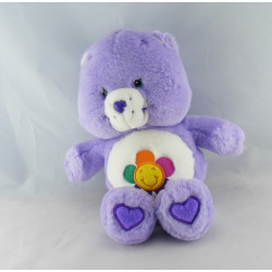 Peluche Bisounours mauve Grosami arc en ciel CARE BEARS