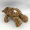Peluche ours marron écharpe carreaux bleu ID COM