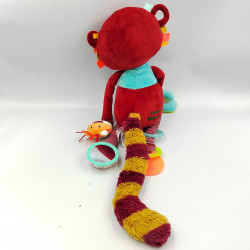 Doudou eveil raton laveur rouge Georges LILLIPUTIENS