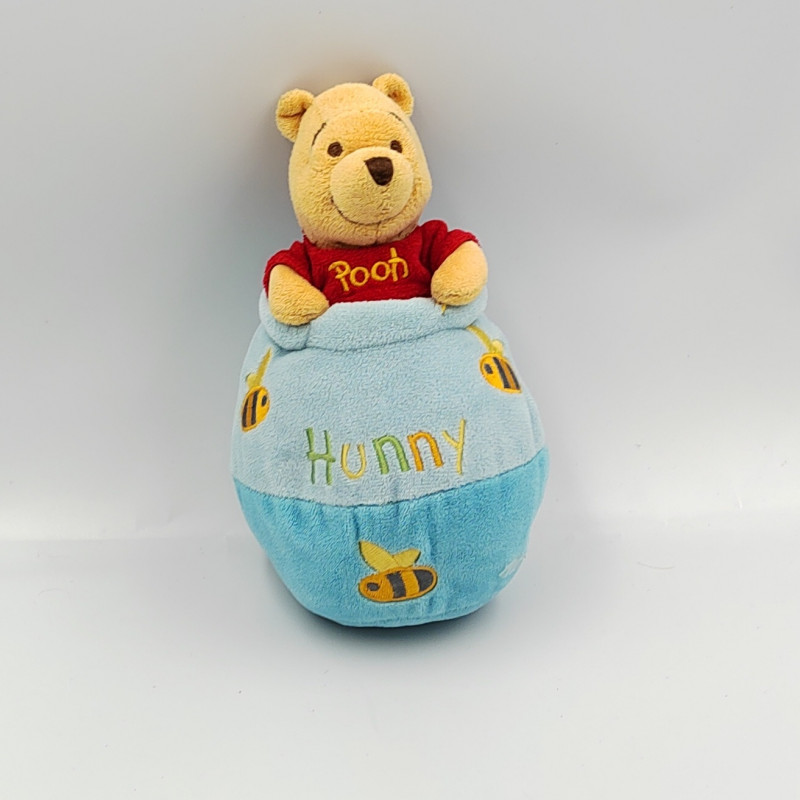 Doudou culbuto Winnie l'Ourson pot de miel DISNEY