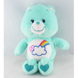 Peluche Bisounours vert Bashful Bear nuage coeur CARE BEARS