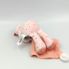 Doudou chat léopard rose pois mouchoir BABY NAT