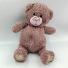Doudou ours rose lilas brillant KSD