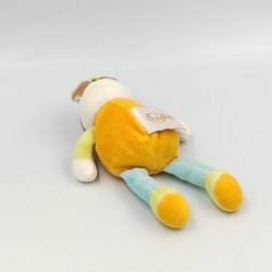 Mini Doudou cheval ane orange bleu vert BABY NAT