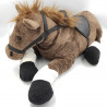 Grande peluche cheval marron blanc HAPPY FRIENDS