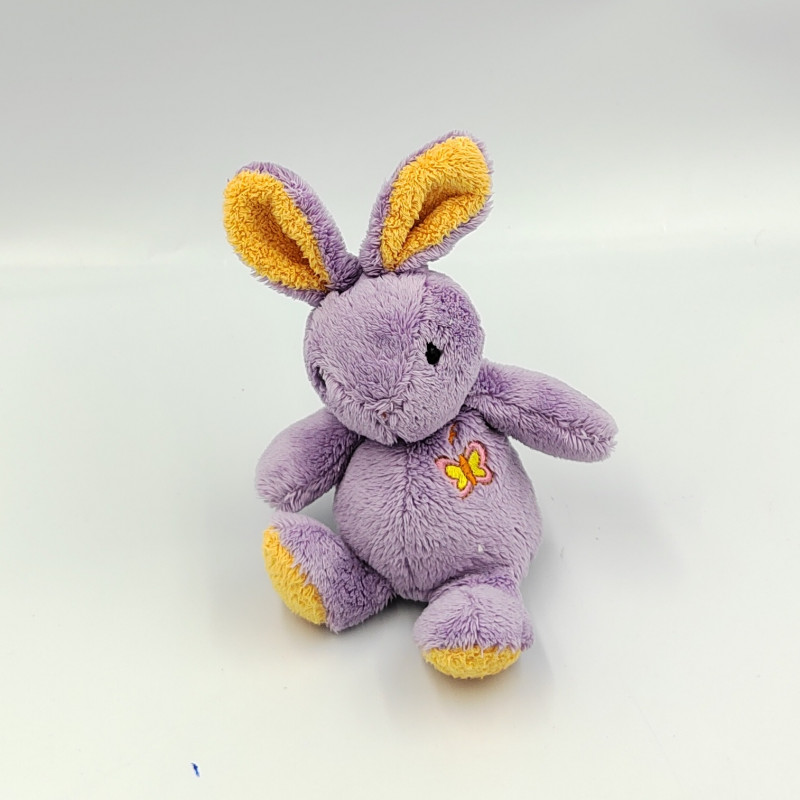 Doudou lapin mauve orange ANNA CLUB PLUSH