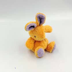Doudou lapin orange mauve ANNA CLUB PLUSH