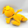 Doudou peluche mascotte chien lapin orange magasin super U