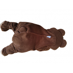 Doudou peluche chien ours brun marron Rumple FISHER PRICE 1993