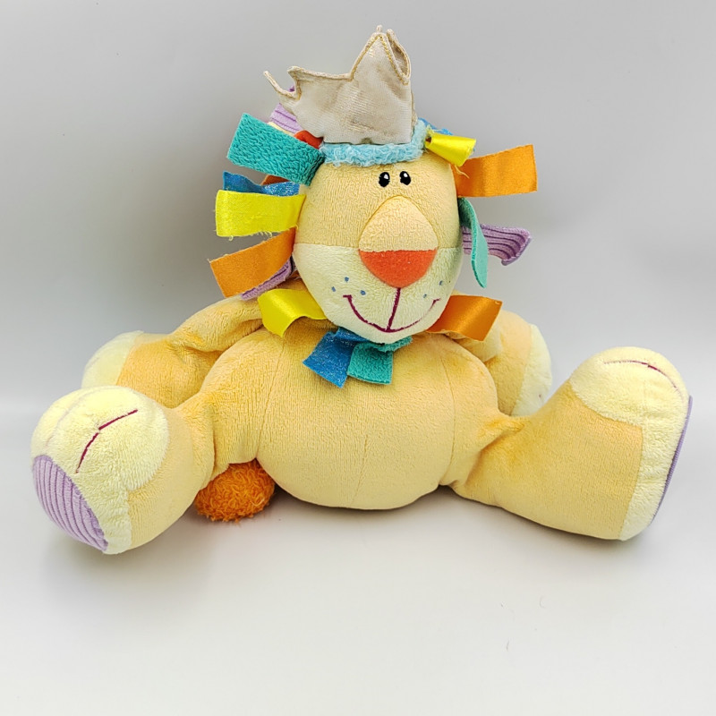 Doudou lion orange couronne JELLYCAT