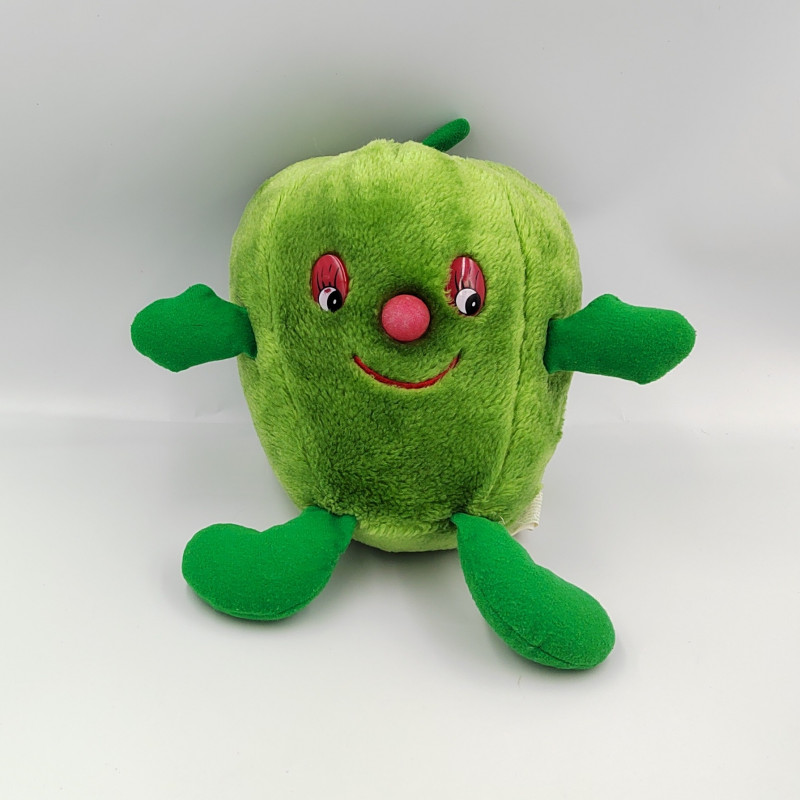 Peluche fruit légume poivron vert Vintage