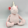 Doudou licorne rose LA CHAISE LONGUE