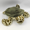 Peluche tortue verte blanche