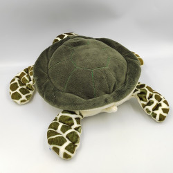 Peluche tortue verte blanche