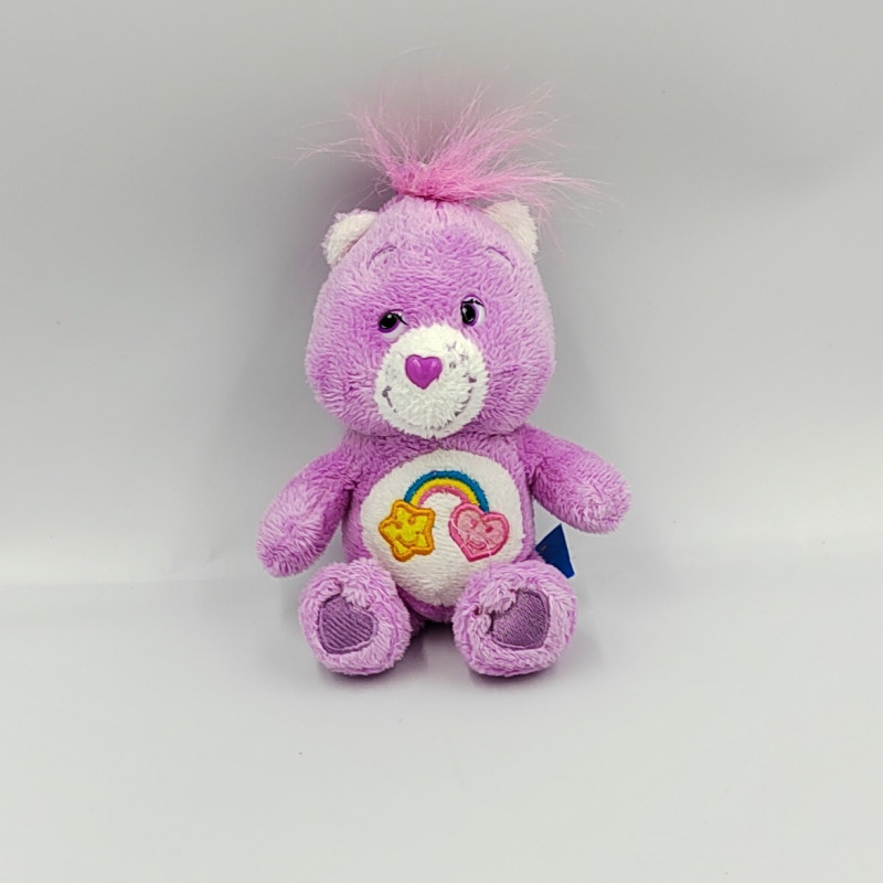Peluche porte clef Bisounours mauve Grosami arc en ciel CARE BEARS 2011