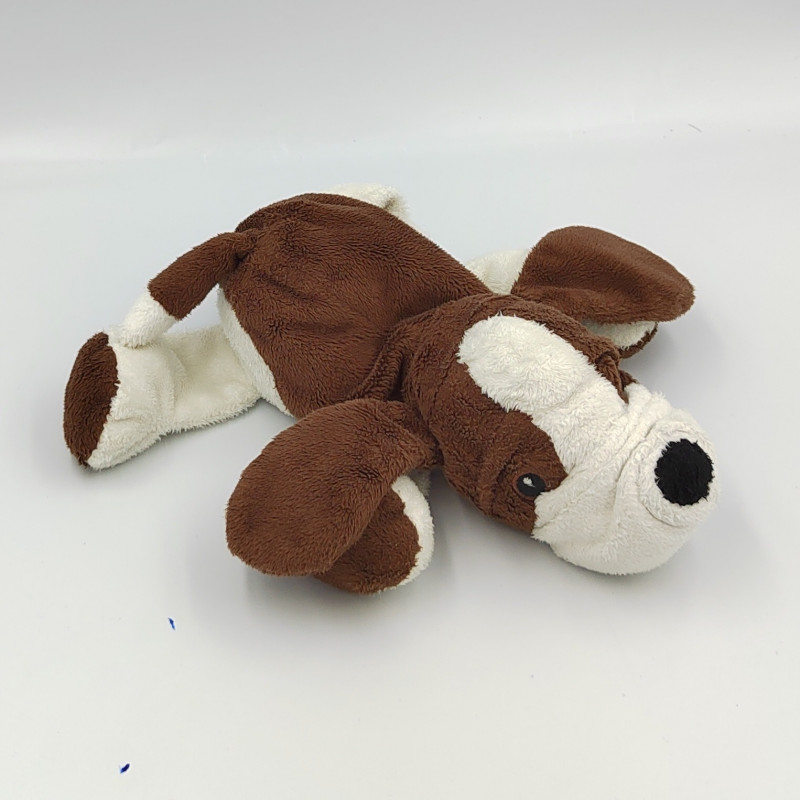 Doudou chien marron blanc H&M