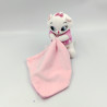 Doudou luminescent chat blanc rose Marie Les Aristochats mouchoir DISNEY NICOTOY