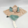 Doudou plat éléphant beige bleu Axel & Luna NATTOU