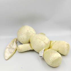 Ancienne peluche lapin jaune étoiles satin Mattel 1989