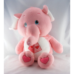 Grande Peluche Bisounours rose éléphant Toucostaud CARE BEARS 65 cm            