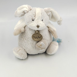 Doudou musical lapin beige blanc Toudoux BABY NAT
