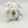 Doudou musical lapin beige blanc Toudoux BABY NAT