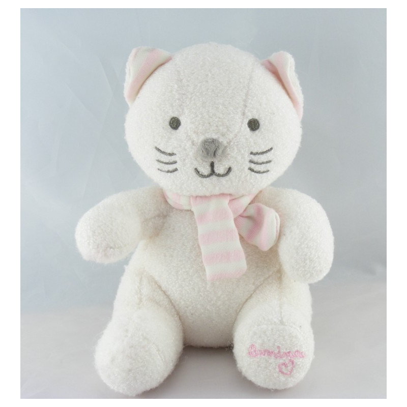 Doudou Chat rose Luminou 