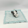 Doudou plat Mickey gris bleu satin DISNEY BABY