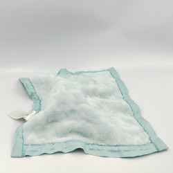 Doudou plat Mickey gris bleu satin DISNEY BABY