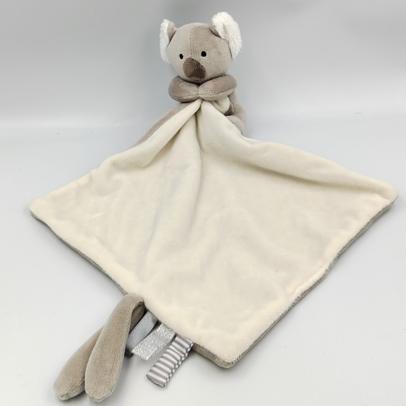 Doudou koala gris blanc mouchoir OSTARIA LES MINIS