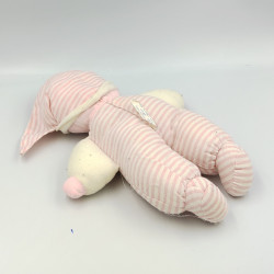 Ancien doudou poupée lutin rayé rose COROLLE