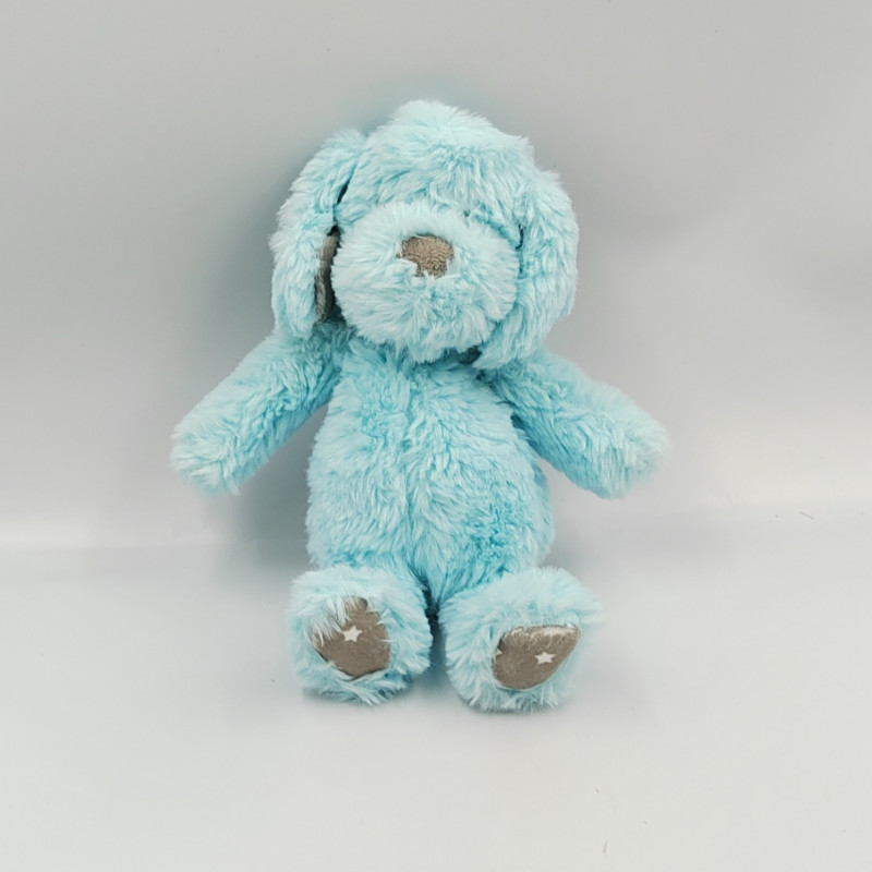 Doudou chien bleu gris WORLD'S SOFTEST PLUSH