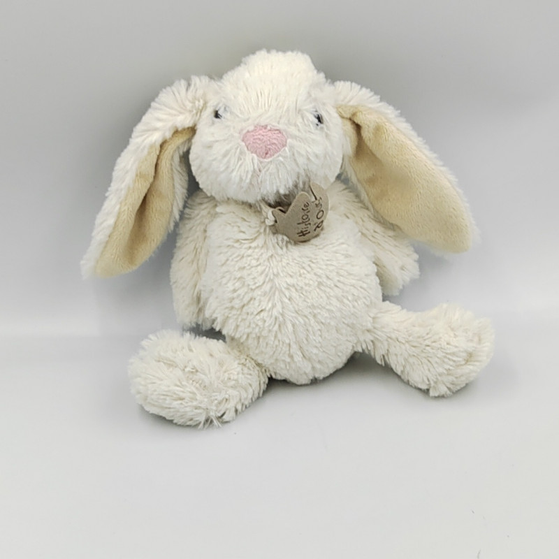 Doudou lapin blanc nez rose HISTOIRE D'OURS