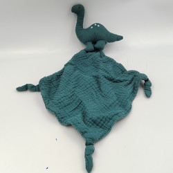 Doudou plat dinosaure bleu OSTARIA