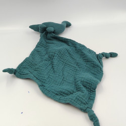 Doudou plat dinosaure bleu OSTARIA