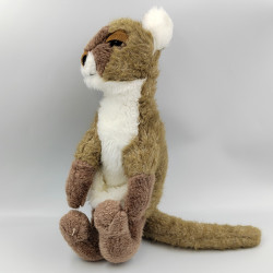 Peluche kangourou marron blanc PIA
