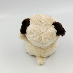 Peluche chien beige marron Gros yeux brillant ANIMOTSU