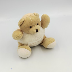 Doudou musical ours beige blanc BABY NAT