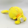 Doudou peluche sonore lapin jaune orange TITOUNIS