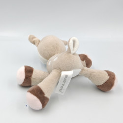 Doudou faon biche beige marron rose NATTOU
