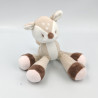 Doudou faon biche beige marron rose NATTOU