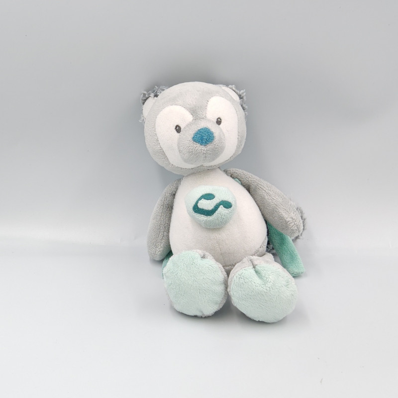 Doudou musical loup gris bleu blanc Tim et Tiloo NATTOU