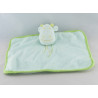 Doudou plat Vache bleu vert Tex