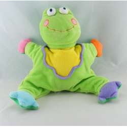 Doudou grenouille verte jaune JOLLYBABY